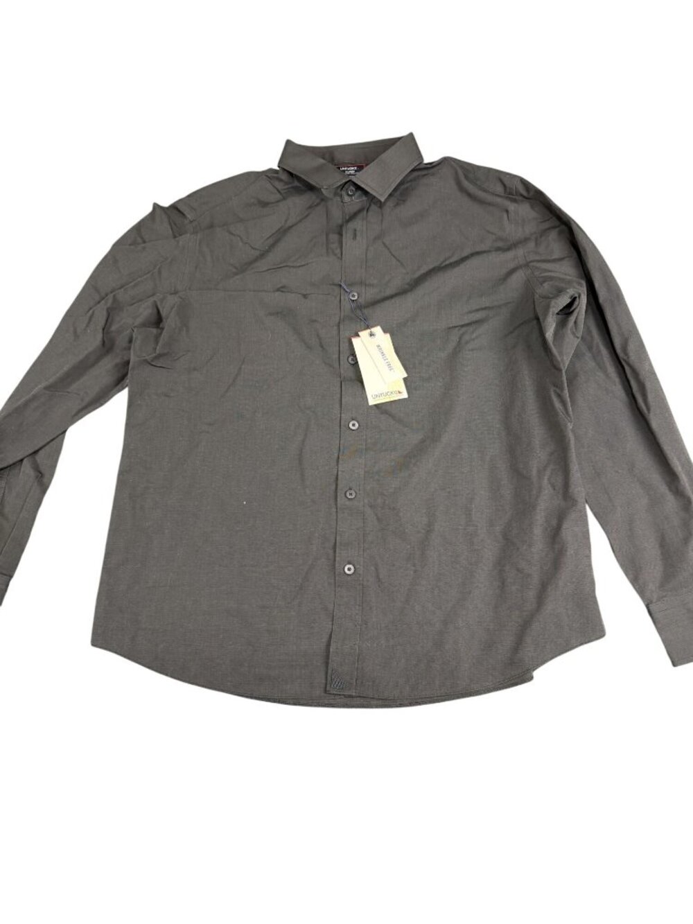 Untuckit Men Black Long Sleeve Button-Up Shirt XL NWT